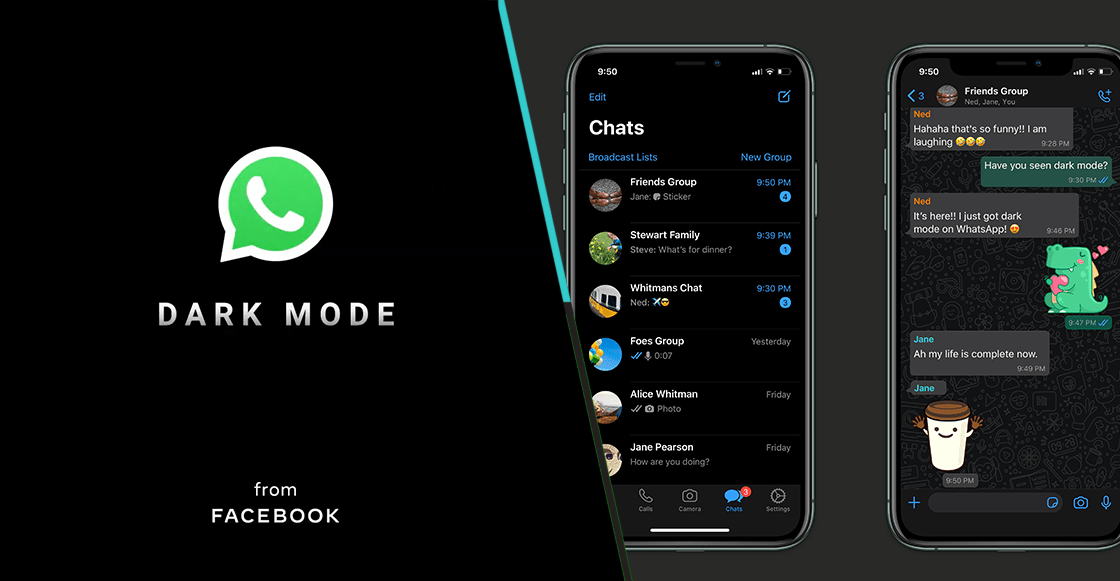 Ya puedes activar el “modo oscuro” de WhatsApp
